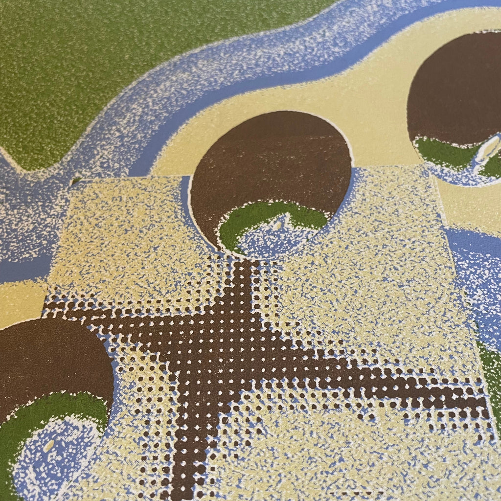 14" x 19.5" Green Orbs Art Print by Bianca Yvonne