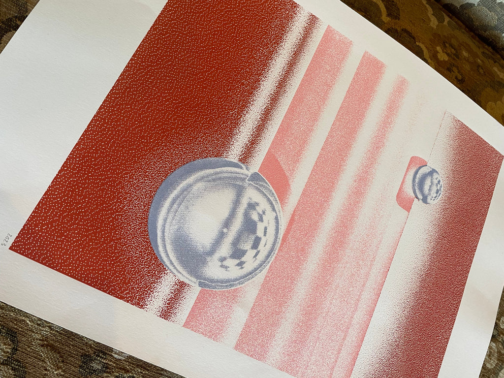 14.25" x 20" Pink Orbs Art Print by Bianca Yvonne