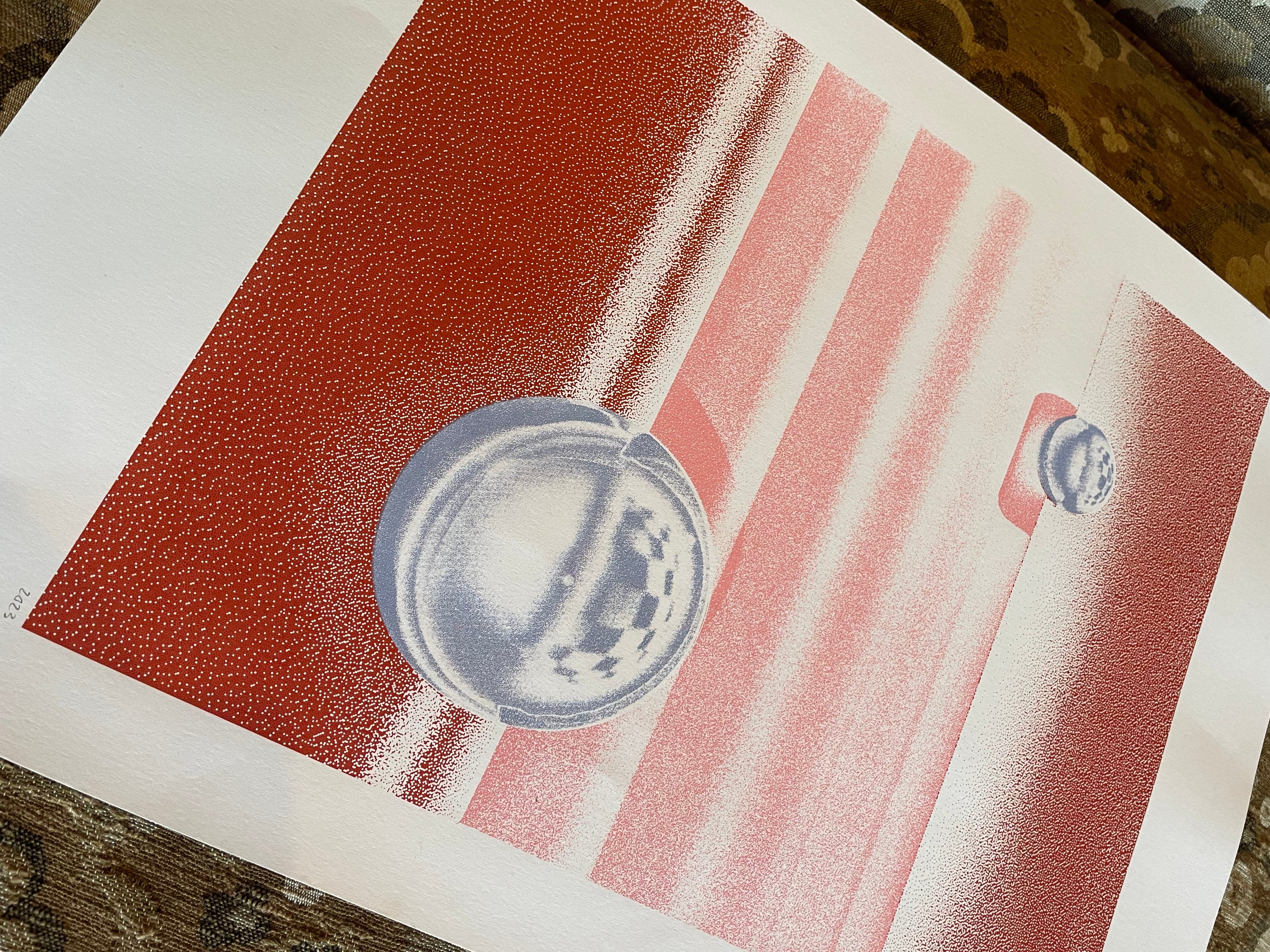 14.25" x 20" Pink Orbs Art Print by Bianca Yvonne