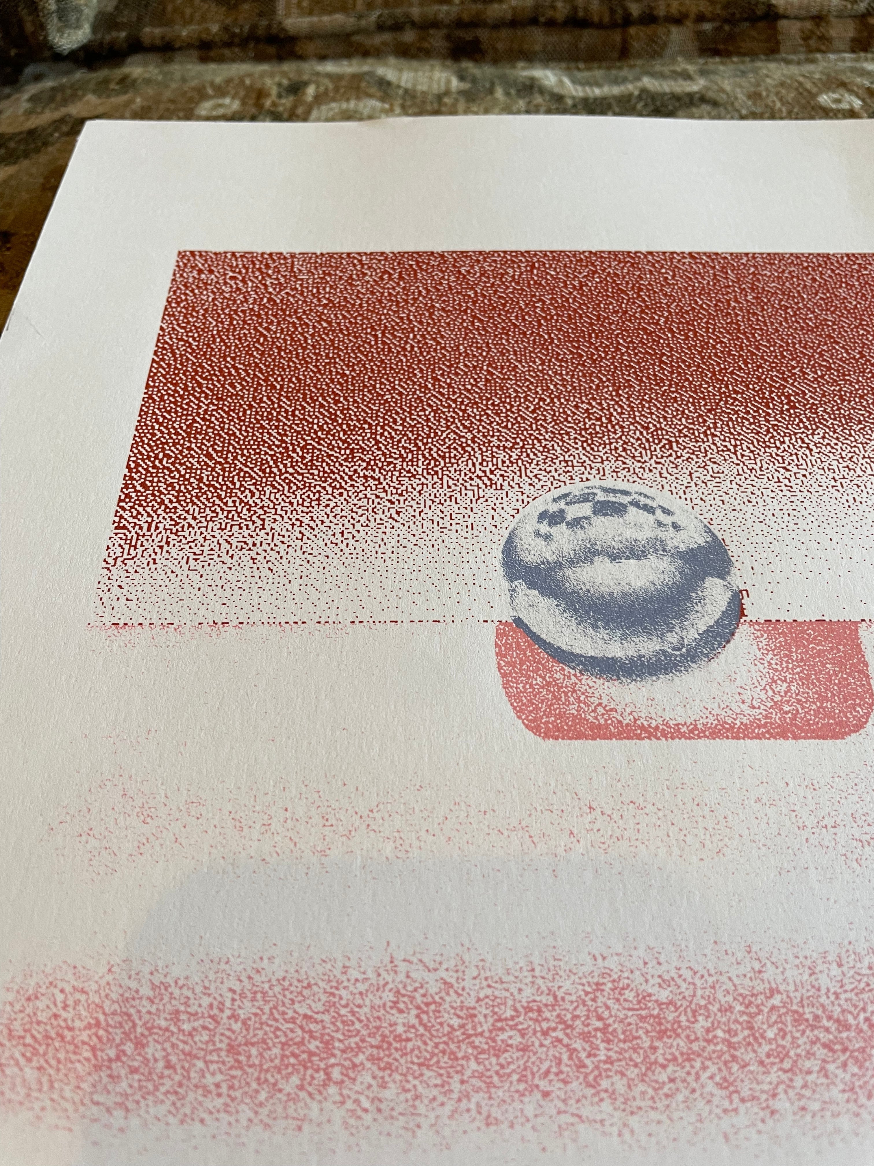 14.25" x 20" Pink Orbs Art Print by Bianca Yvonne