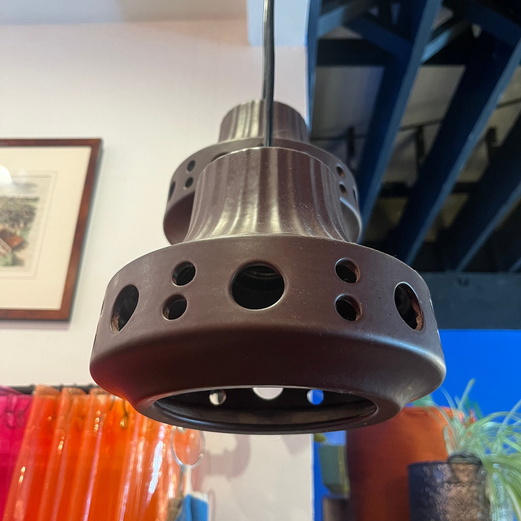 Vintage Danish Ceramic Pendant Lamps - Sold as a Set