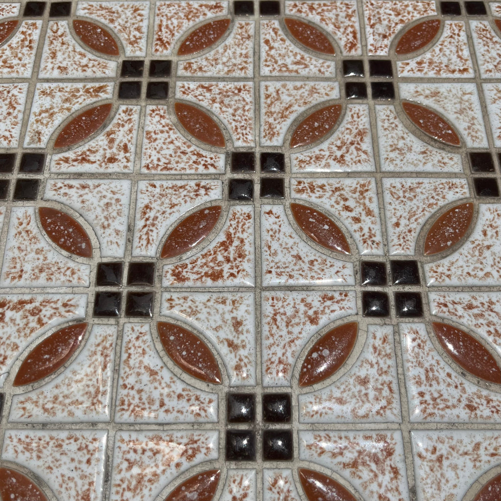 Vintage Tile and Iron Side Table