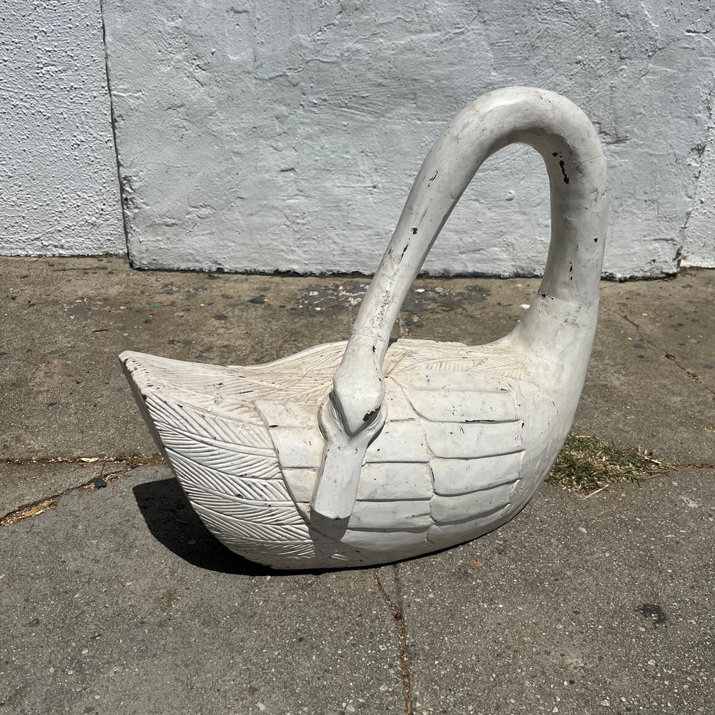 Vintage Wooden Swan
