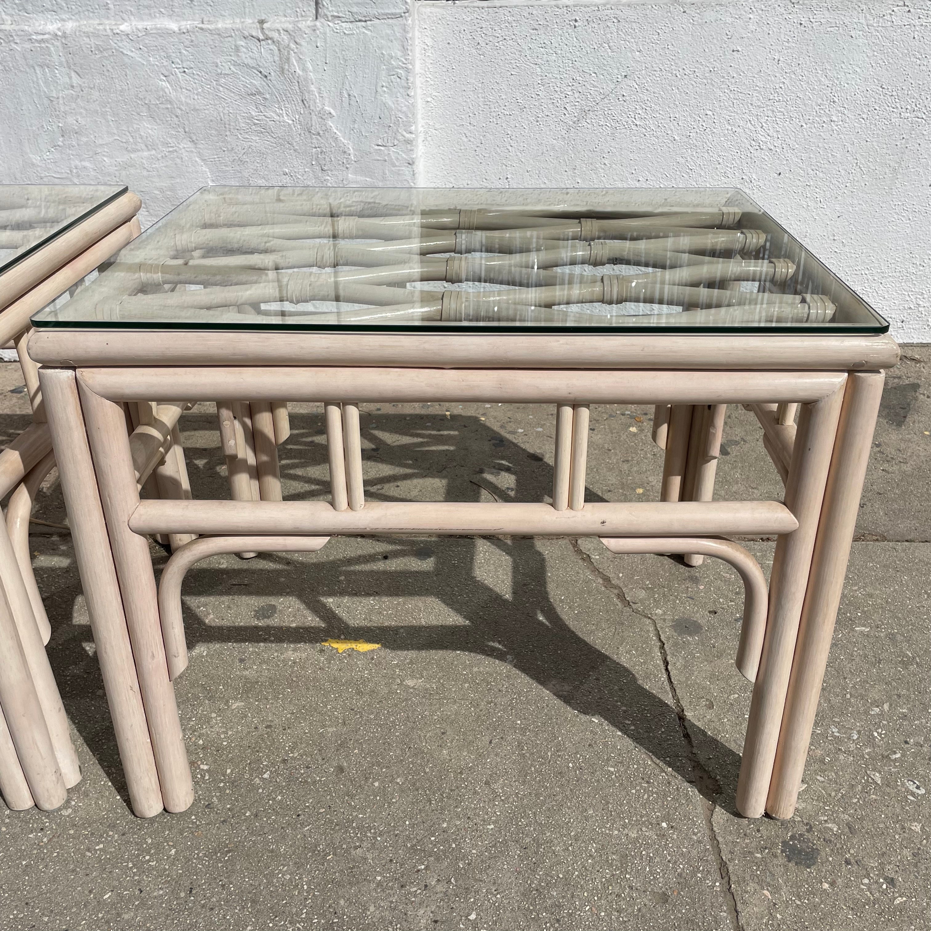 1970's Coastal Wooden Side Tables - 1 Available