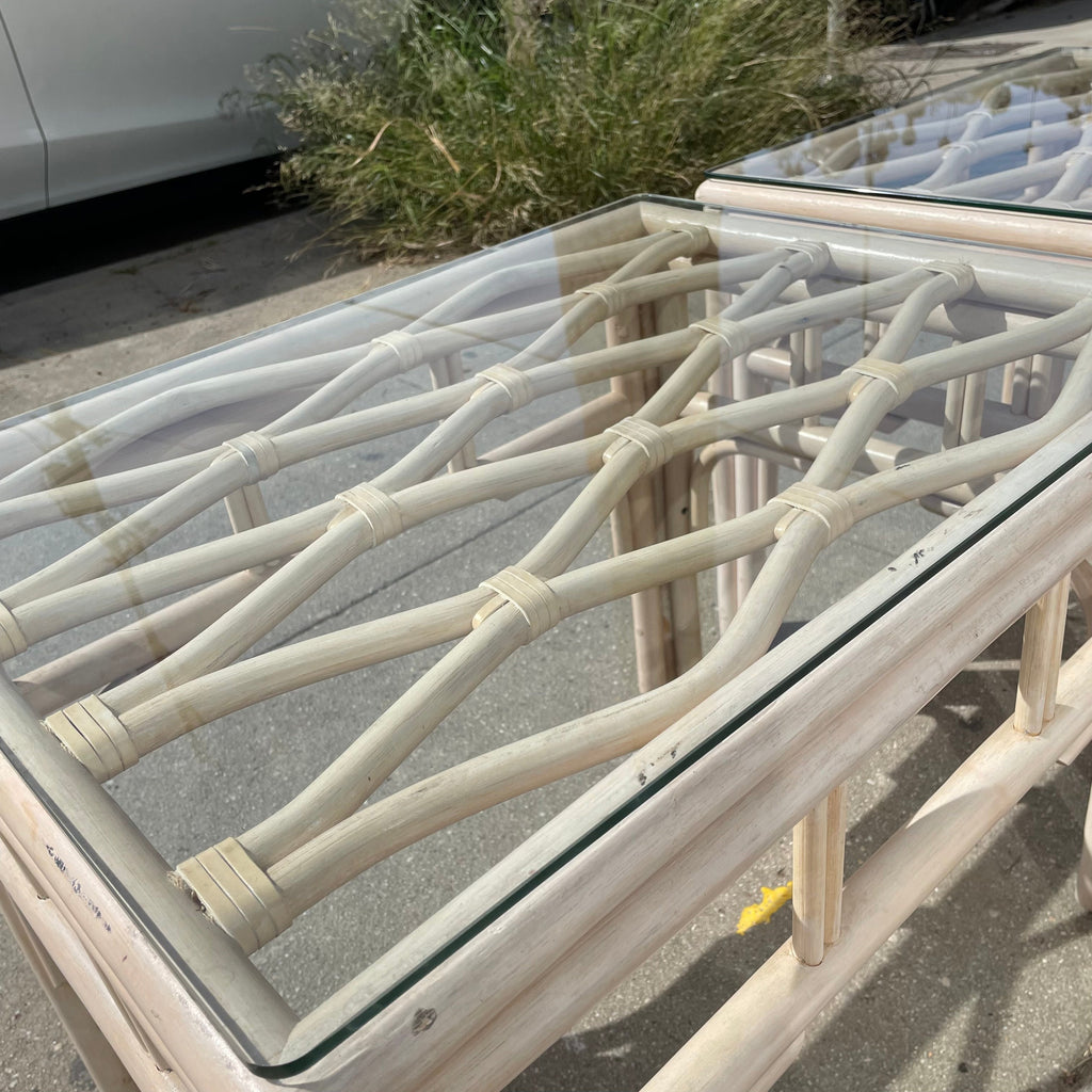 1970's Coastal Wooden Side Tables - 1 Available