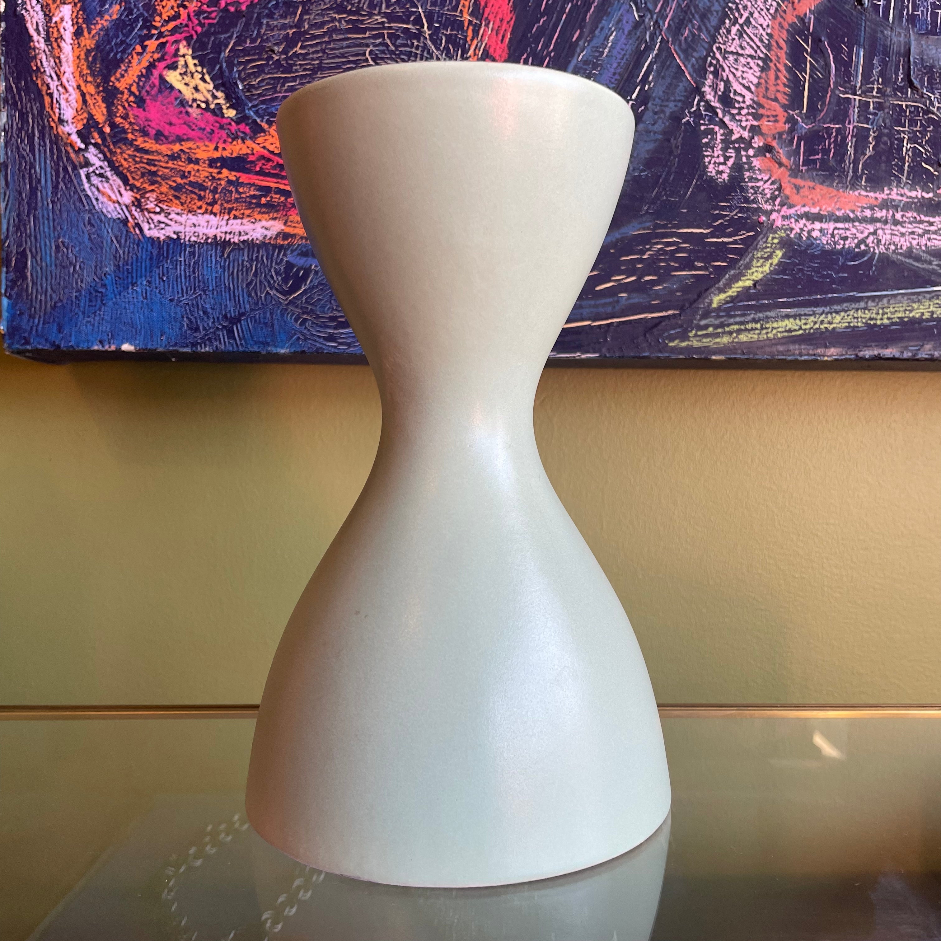 Vintage Ceramic Hourglass Vase