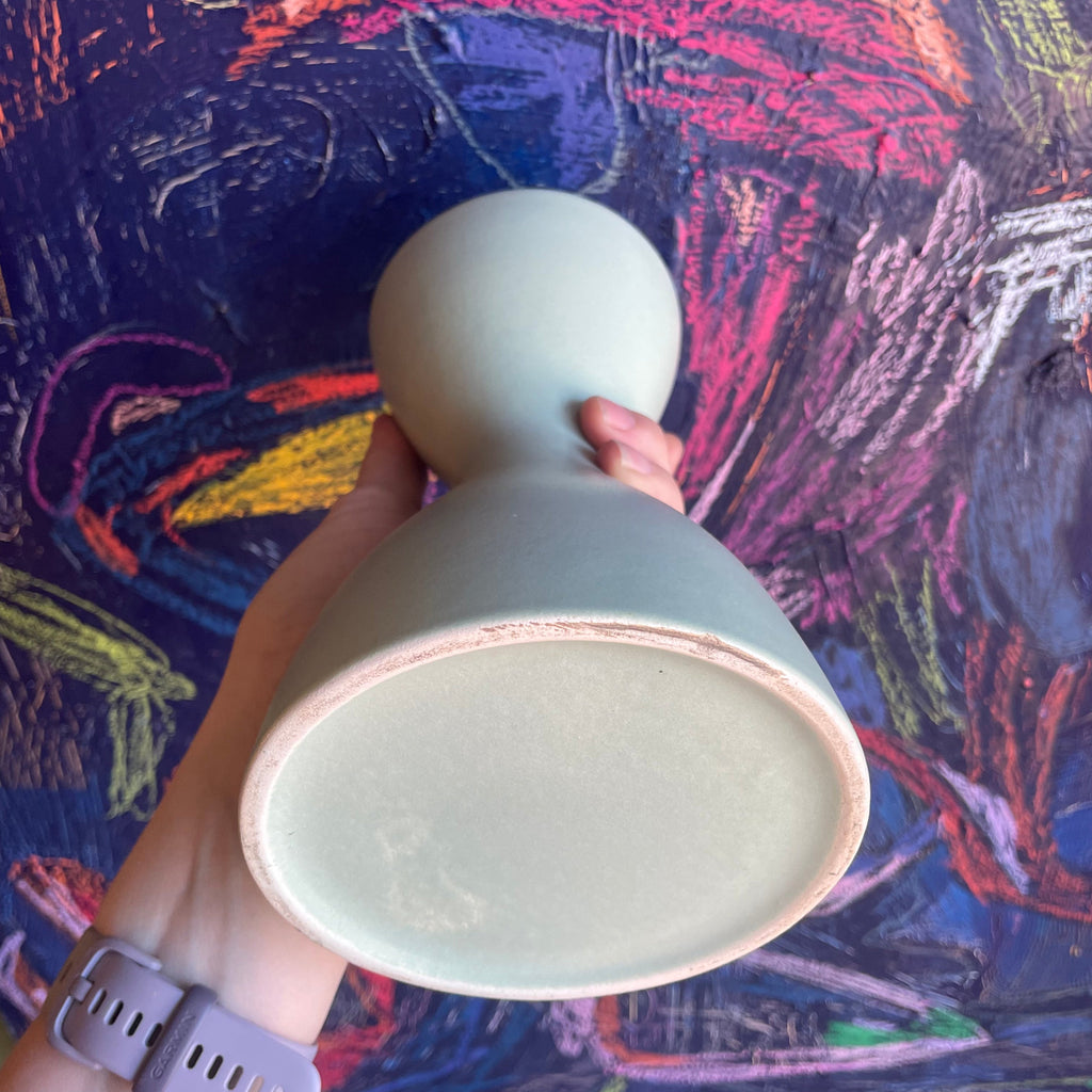 Vintage Ceramic Hourglass Vase