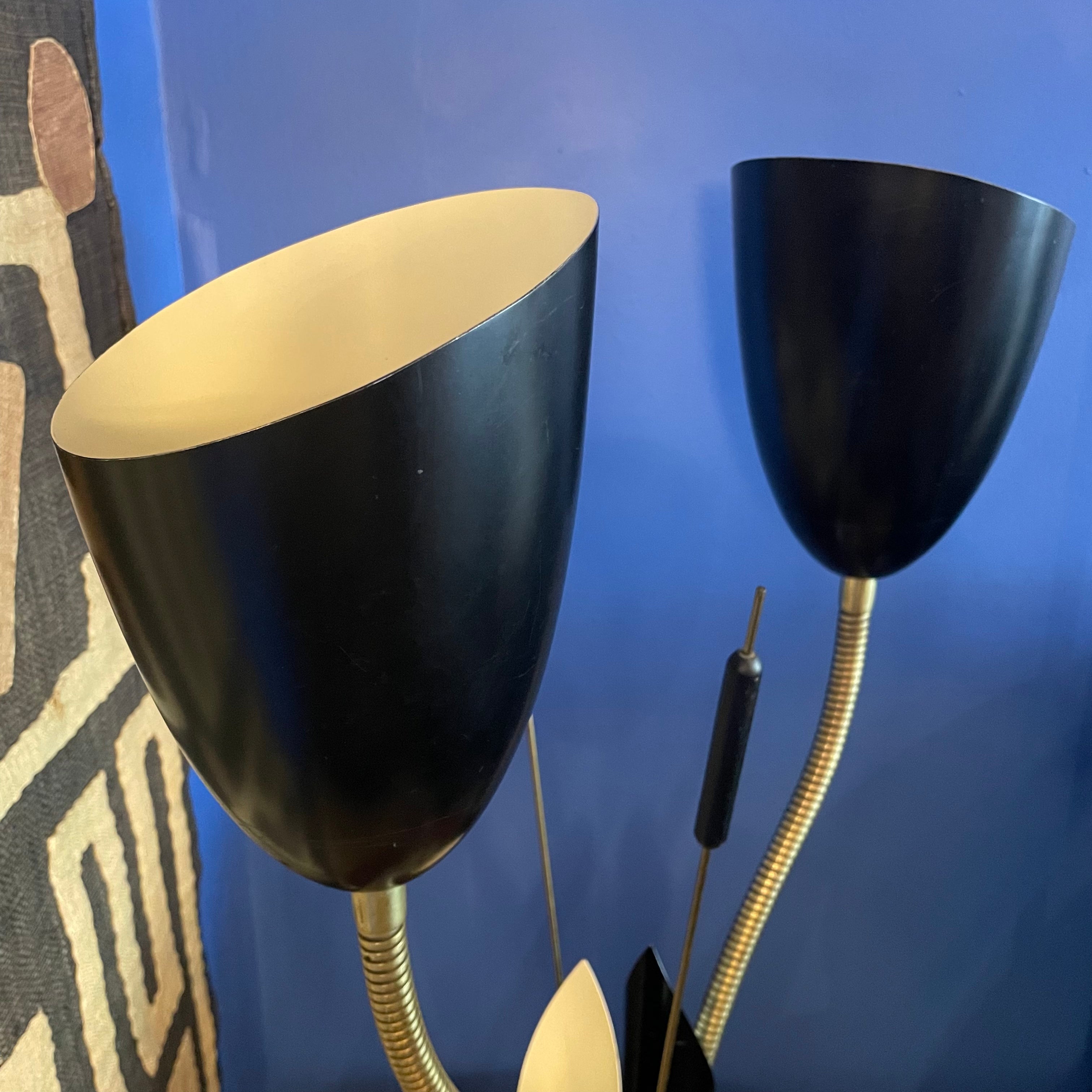 Vintage Gooseneck Calla Lily Lamp