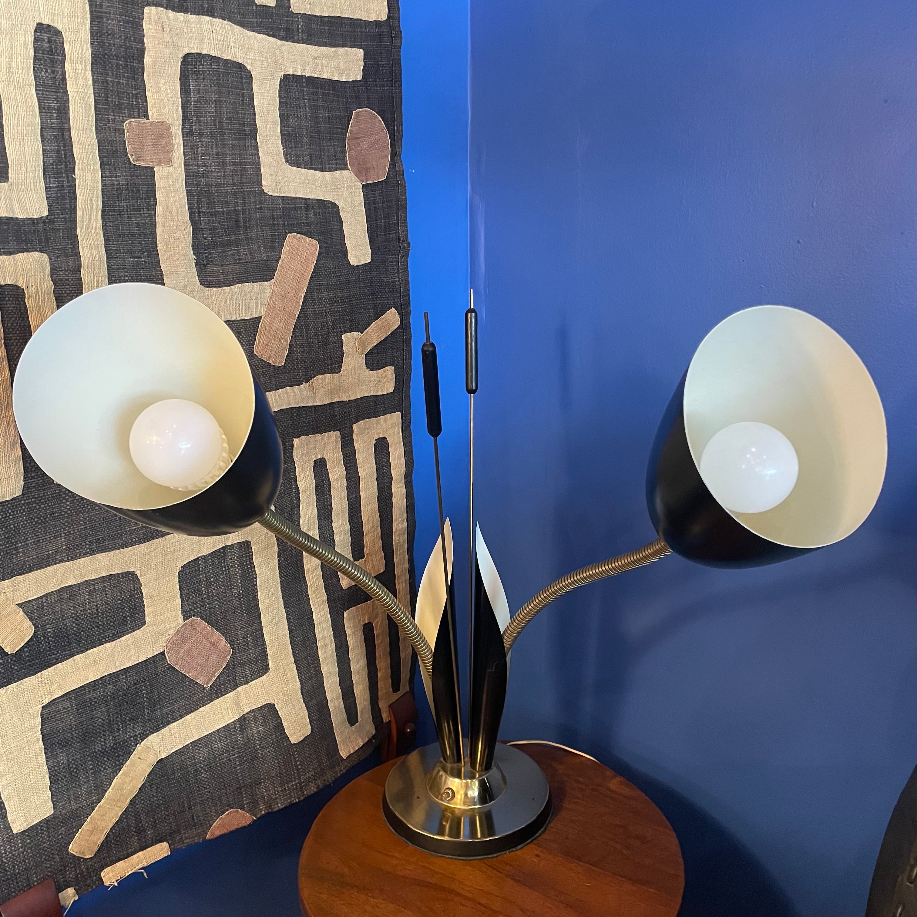 Vintage Gooseneck Calla Lily Lamp