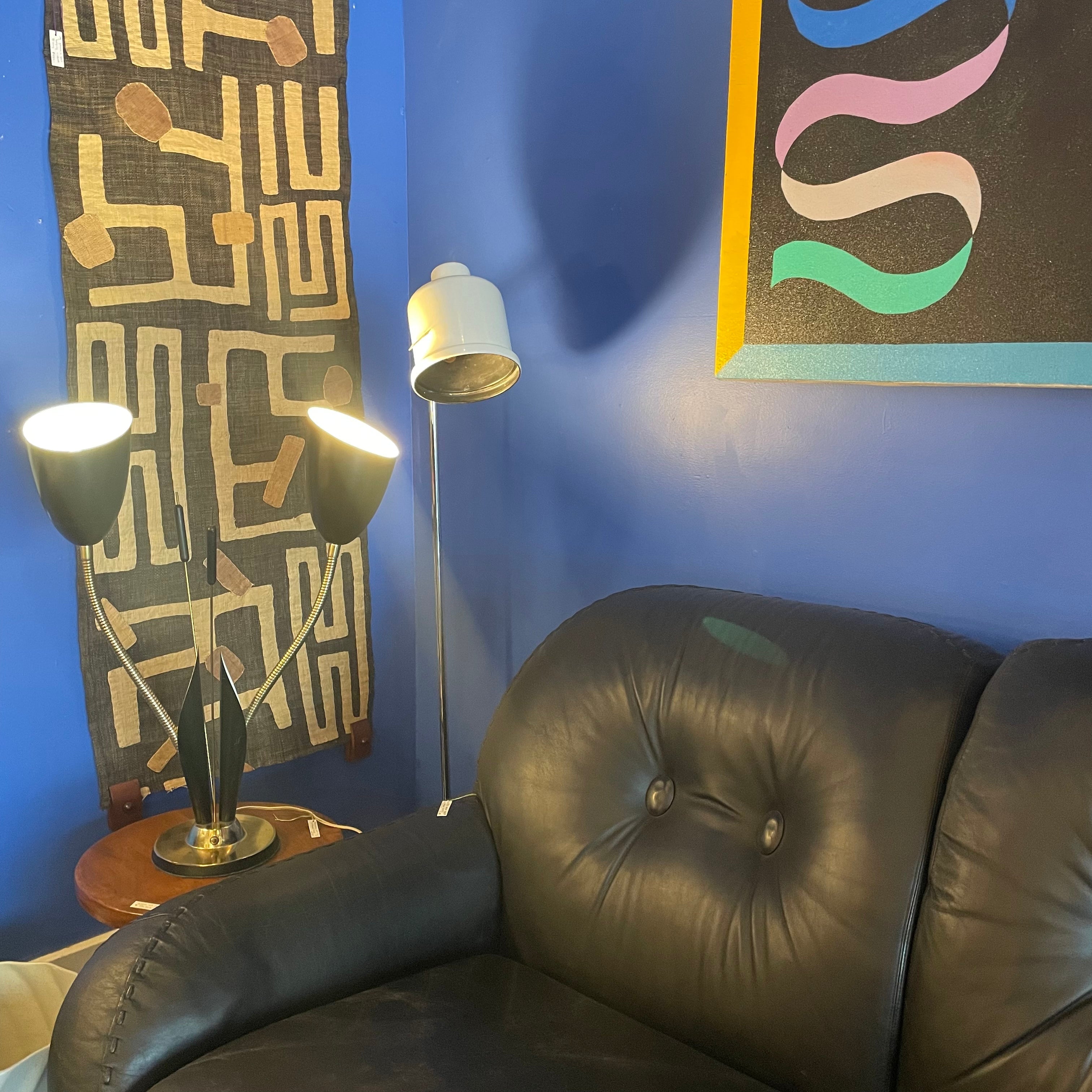 Vintage Gooseneck Calla Lily Lamp