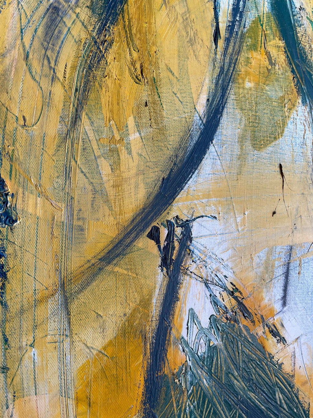 "Flight" - 30" x 40" Oversized Abstract Painting by Dawn Leahy