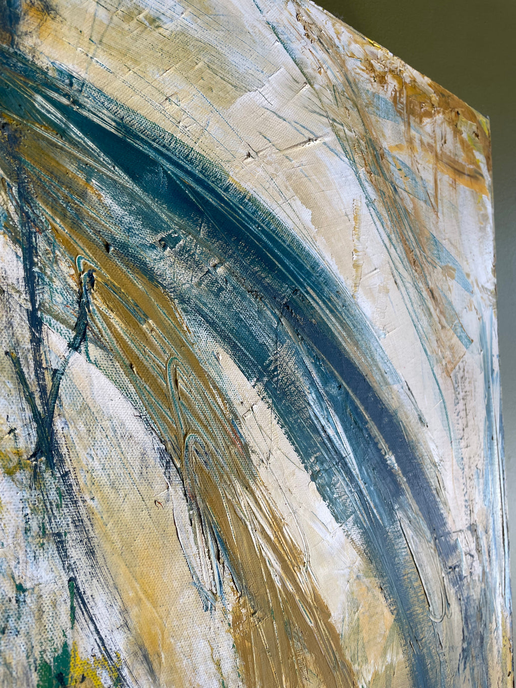 "Flight" - 30" x 40" Oversized Abstract Painting by Dawn Leahy