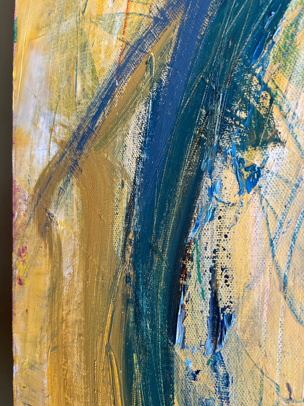 "Flight" - 30" x 40" Oversized Abstract Painting by Dawn Leahy