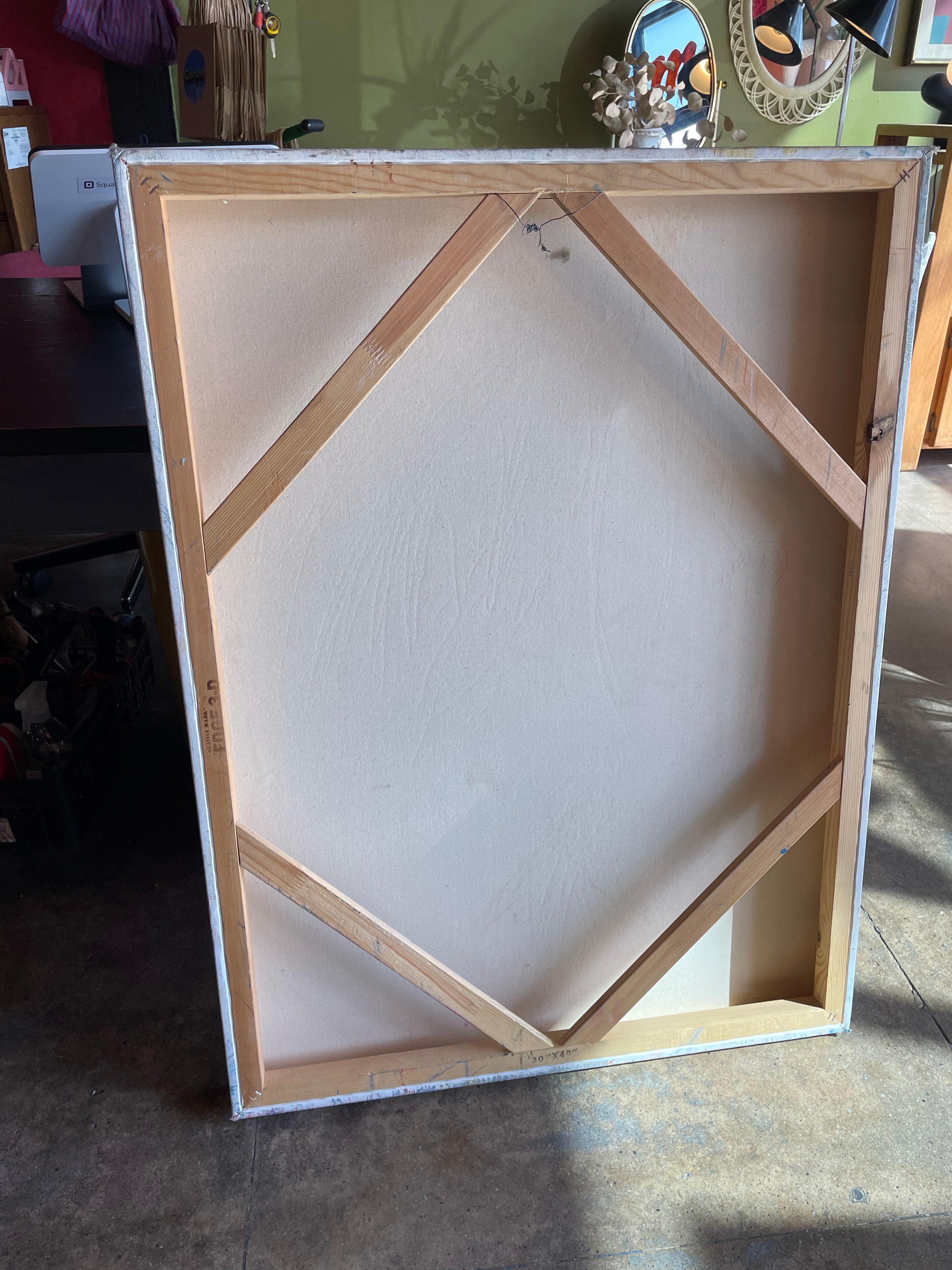 "Flight" - 30" x 40" Oversized Abstract Painting by Dawn Leahy