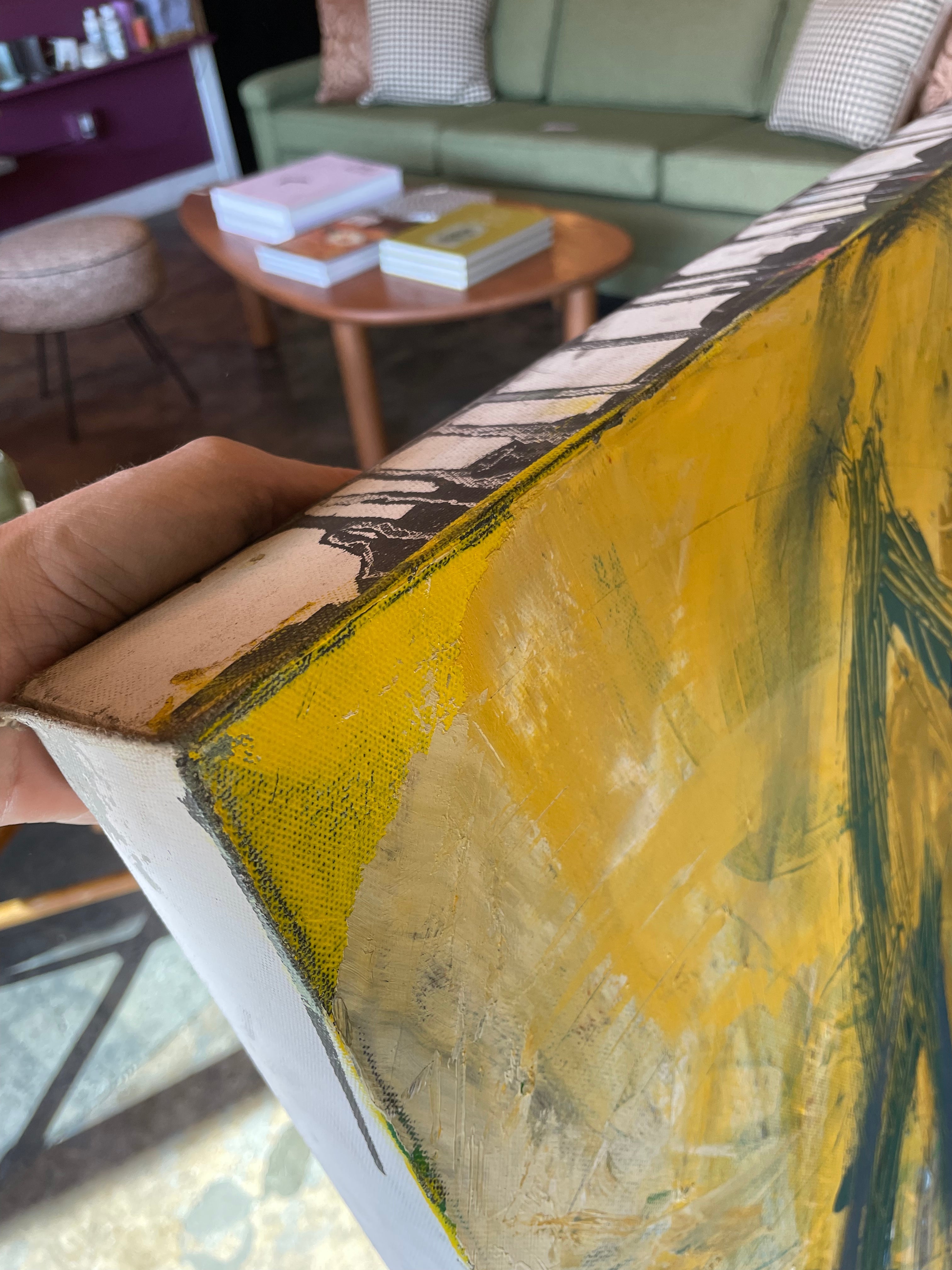 "Flight" - 30" x 40" Oversized Abstract Painting by Dawn Leahy