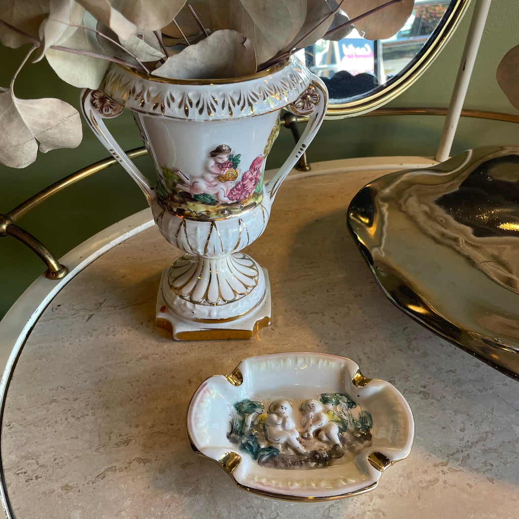 Vintage Italian Capodimonte Porcelain Vase