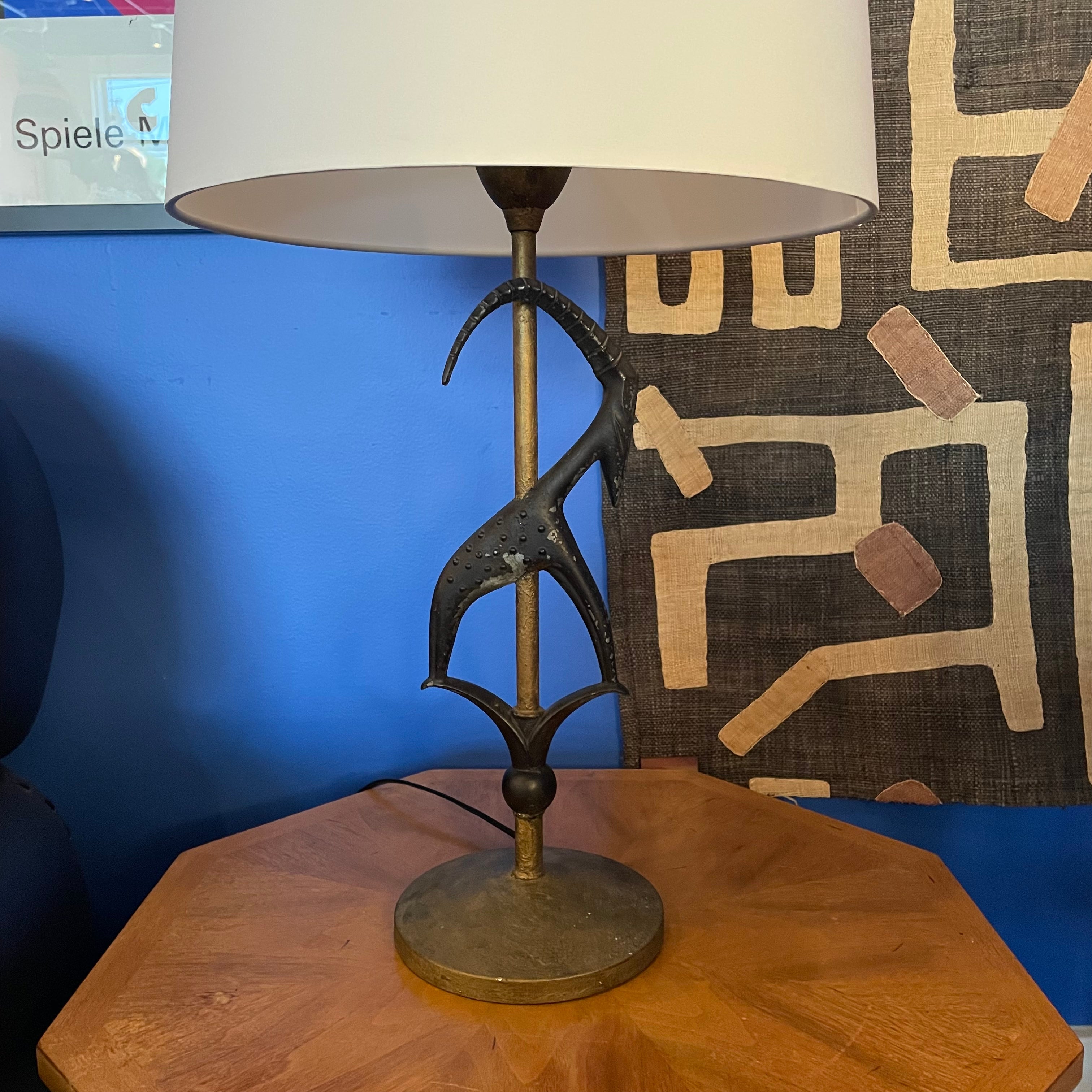 1950's Vintage Brass Goat Lamp by Rembrandt