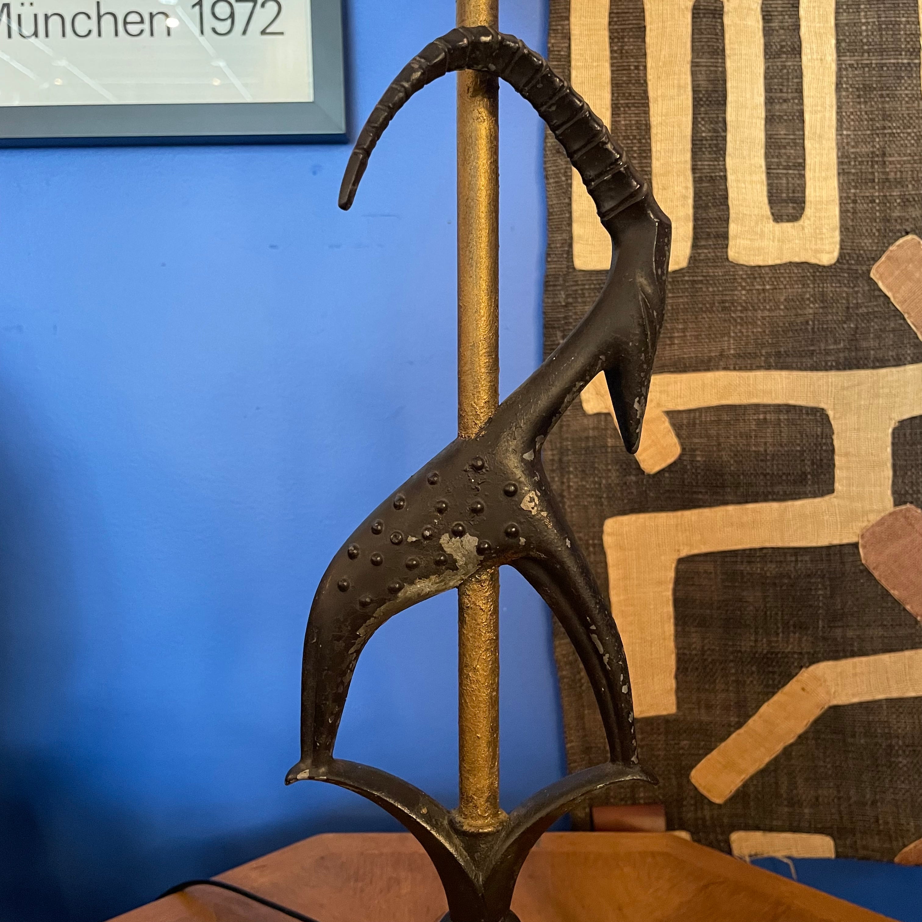 1950's Vintage Brass Goat Lamp by Rembrandt