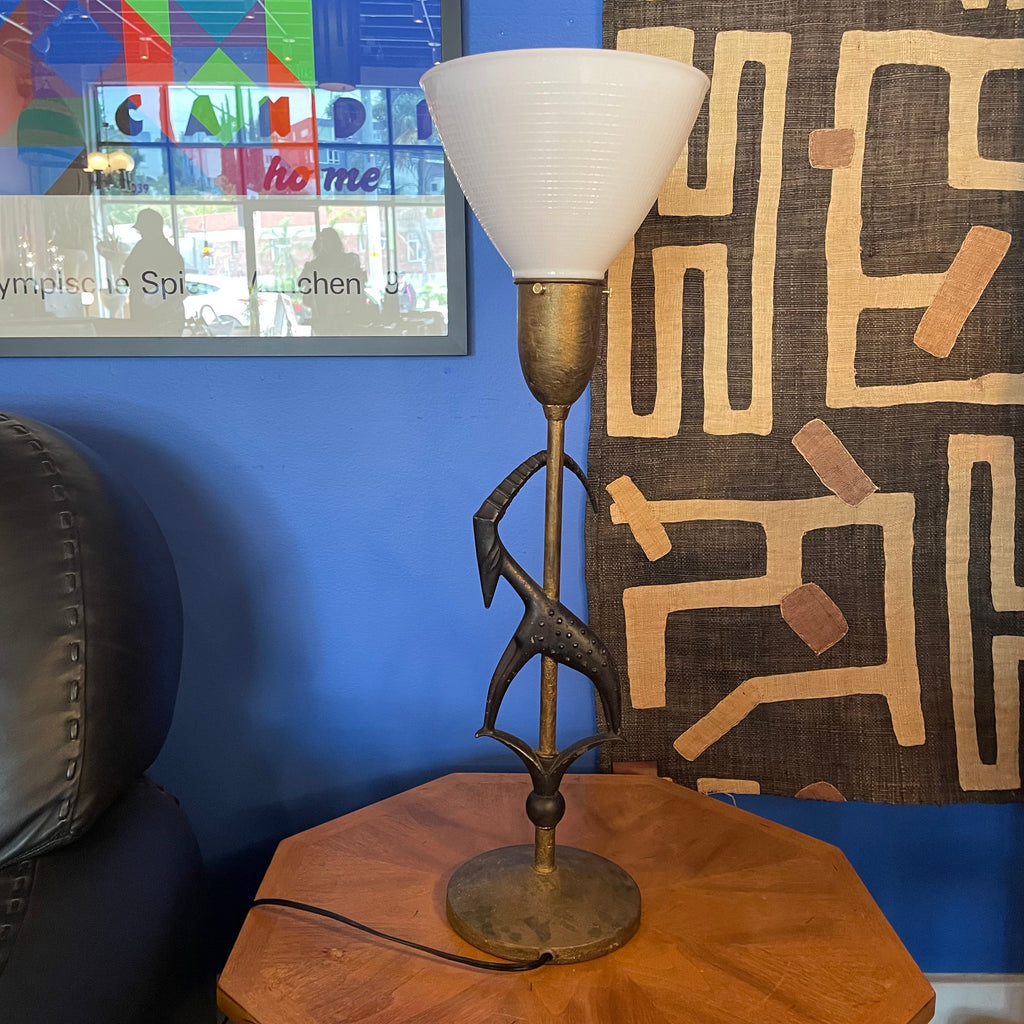 1950's Vintage Brass Goat Lamp by Rembrandt