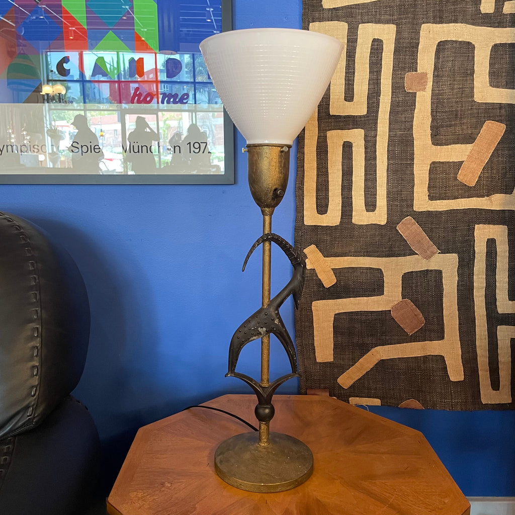 1950's Vintage Brass Goat Lamp by Rembrandt