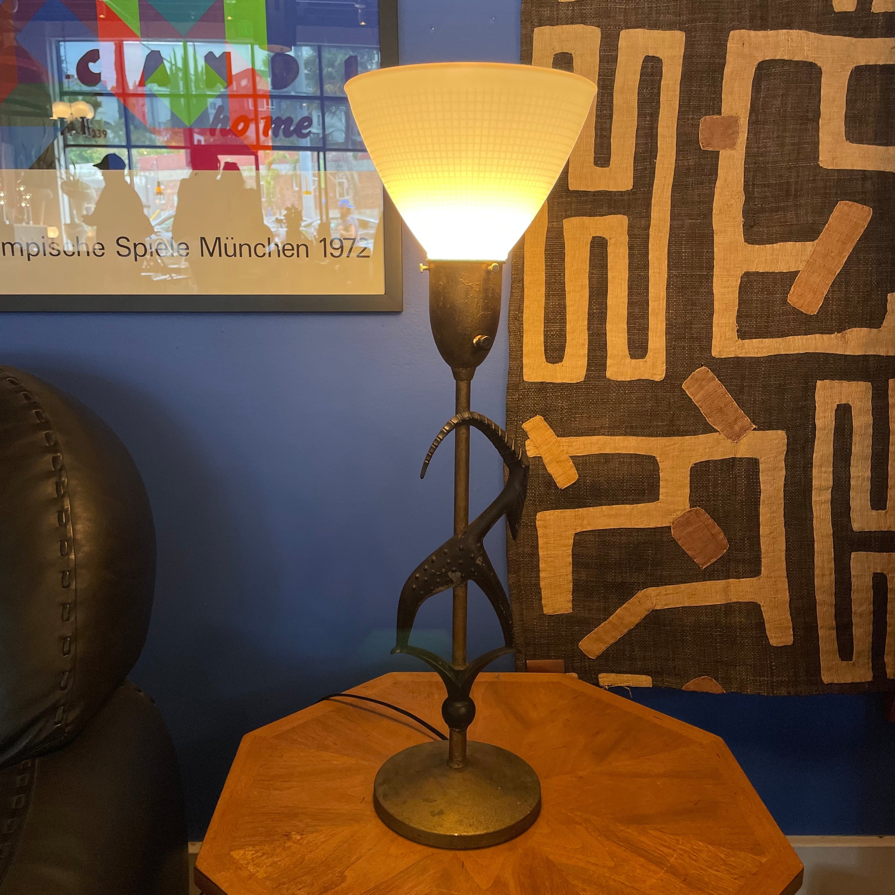 1950's Vintage Brass Goat Lamp by Rembrandt