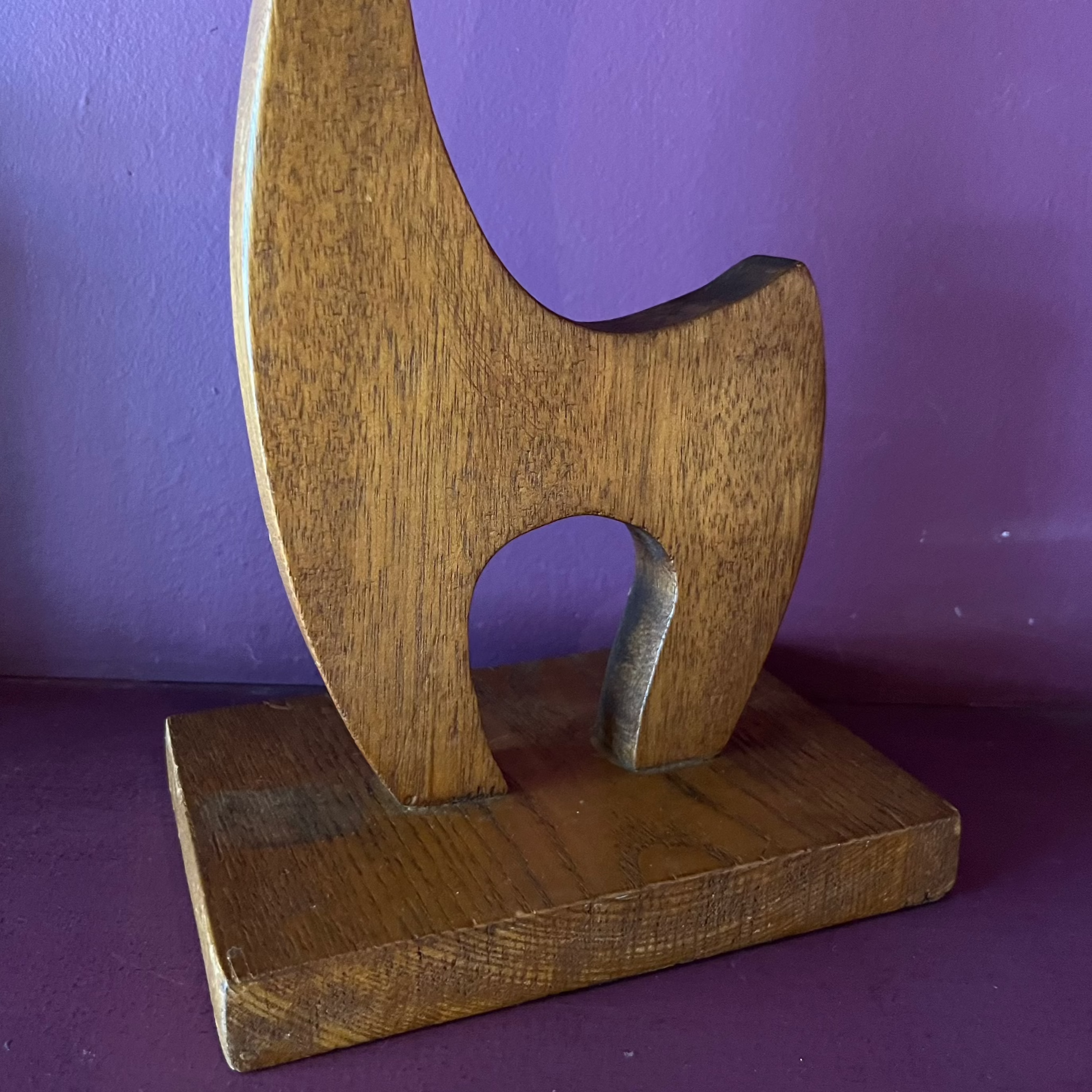 1970's Wooden Giraffe Sculpture