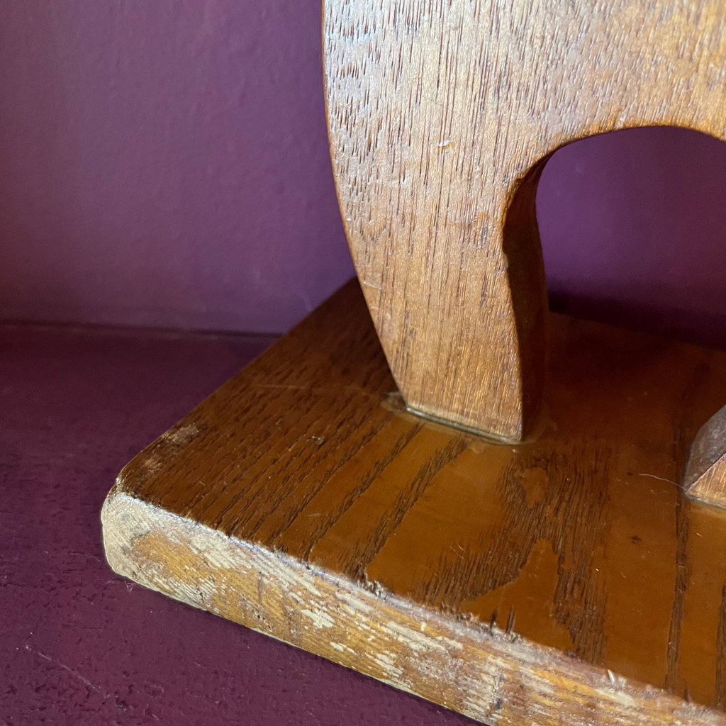 1970's Wooden Giraffe Sculpture