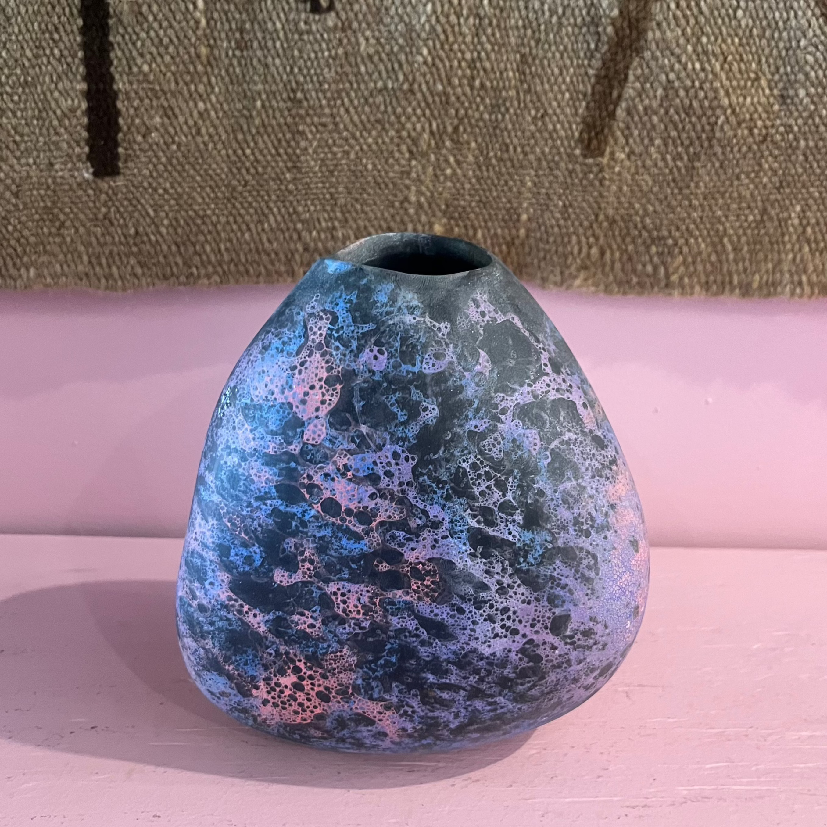 Vintage Raku Ceramic Vases