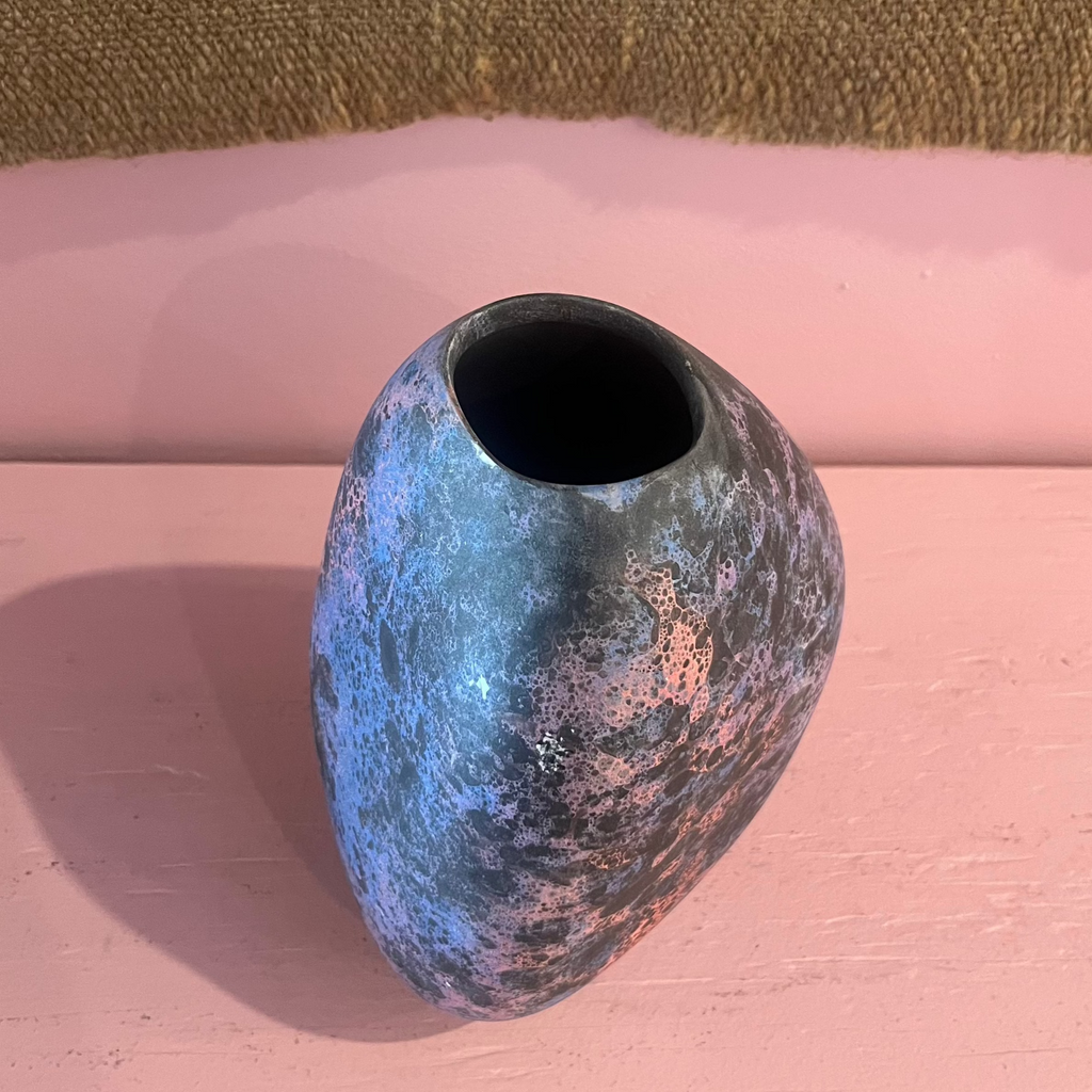 Vintage Raku Ceramic Vases