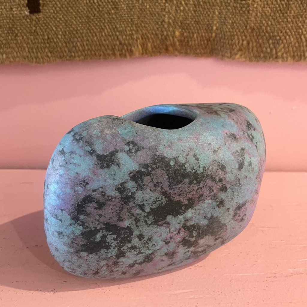 Vintage Raku Ceramic Vases
