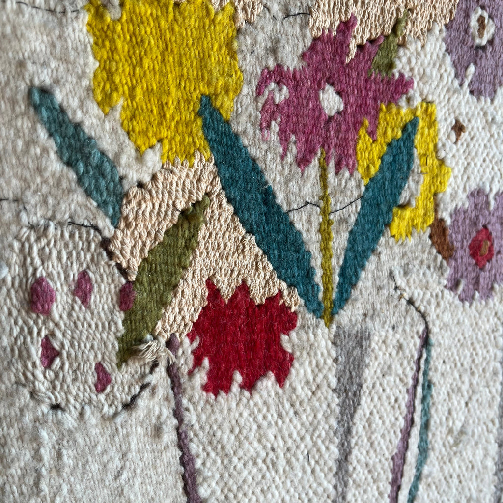 1970's Swedish Floral Tapestry - 22" x 34"