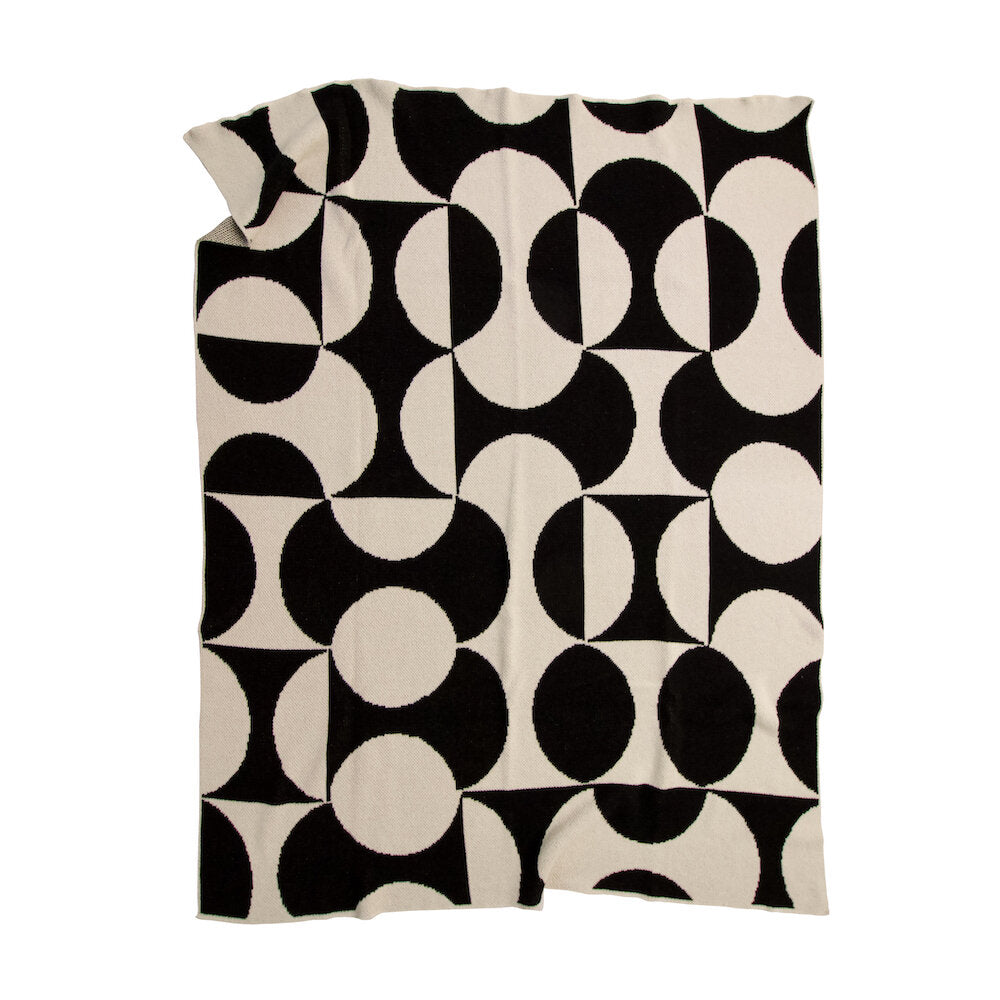 "Puzzle" Recycled Cotton Throw by Happy Habitat