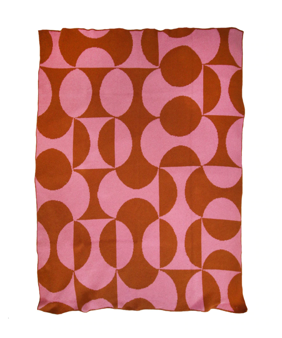 "Puzzle" Recycled Cotton Throw by Happy Habitat