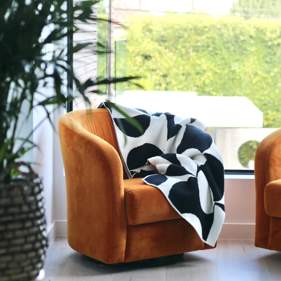 "Puzzle" Recycled Cotton Throw by Happy Habitat