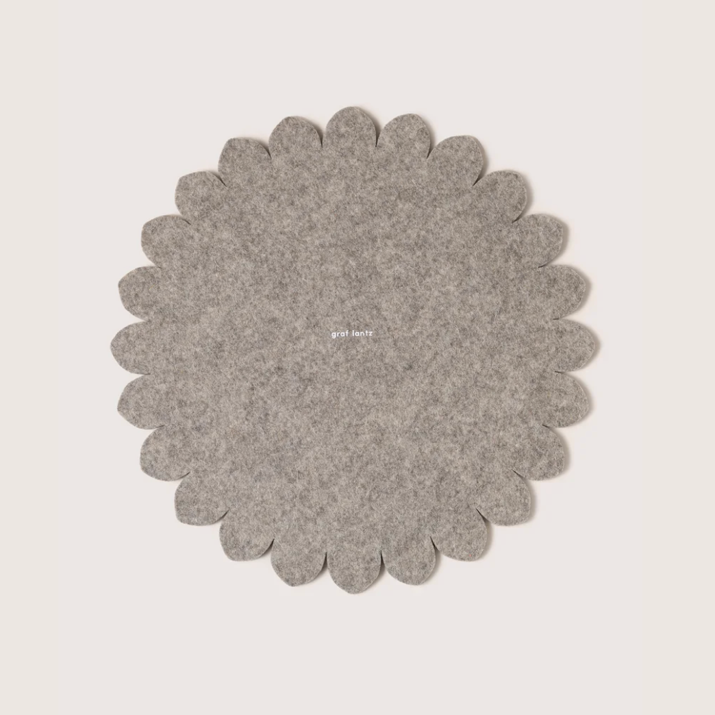 12" Crest Merino Wool Trivet by graf lantz