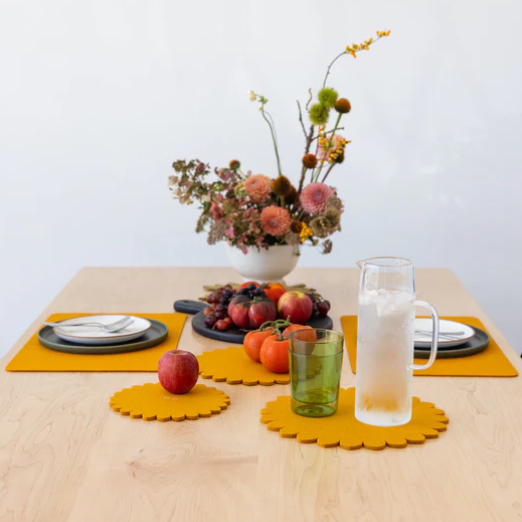 12" Crest Merino Wool Trivet by graf lantz