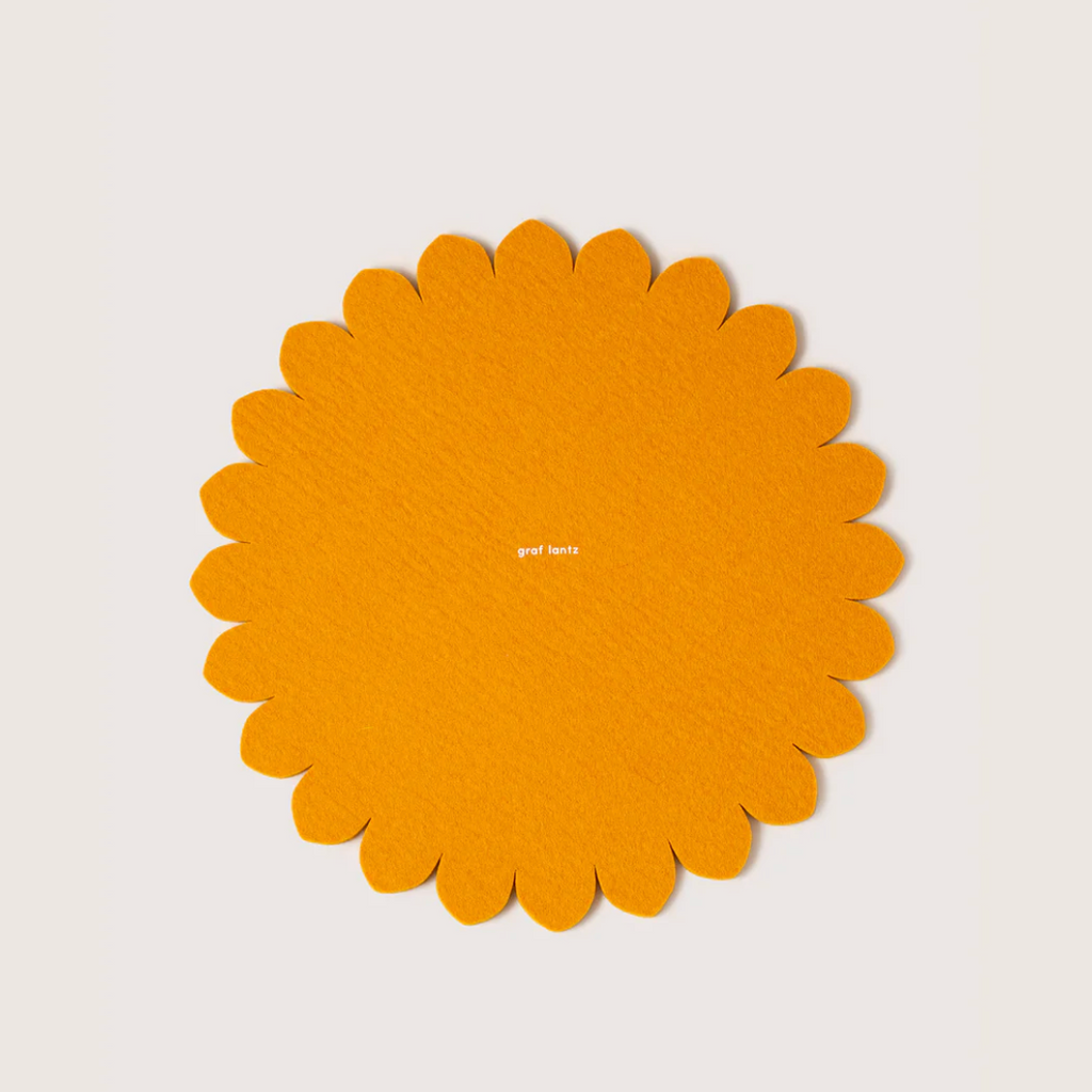 12" Crest Merino Wool Trivet by graf lantz