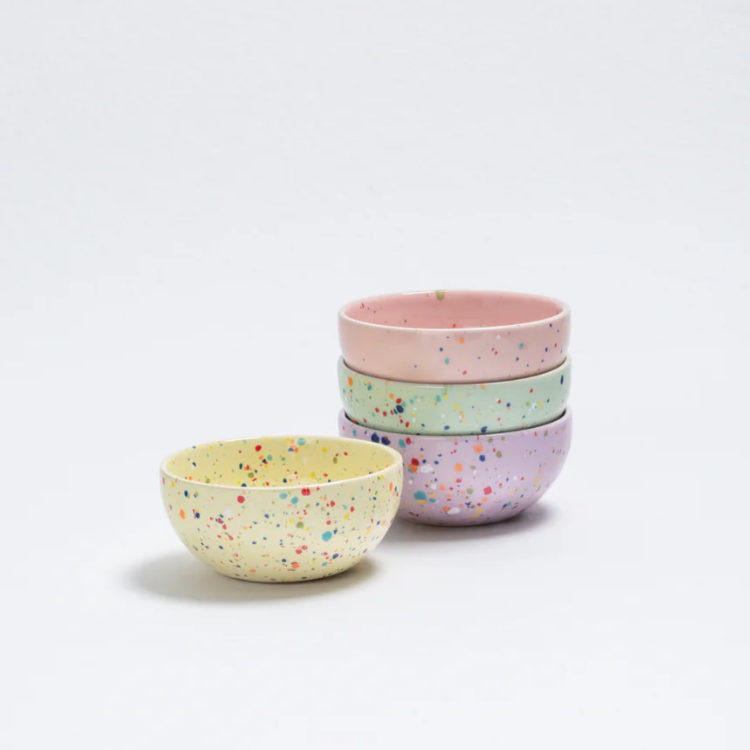 3.75" Speckled Ceramic Mini Bowl by Egg Back Home