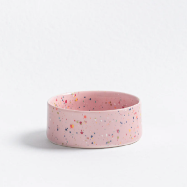 6.5" Speckled Ceramic Pet Bowl by Egg Back Home