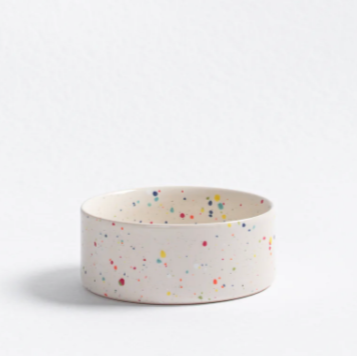 5.5" Speckled Ceramic Pet Bowl by Egg Back Home