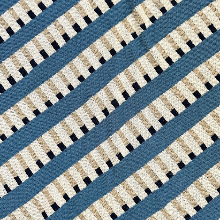 "Tatami" Recycled Cotton Throw by Happy Habitat