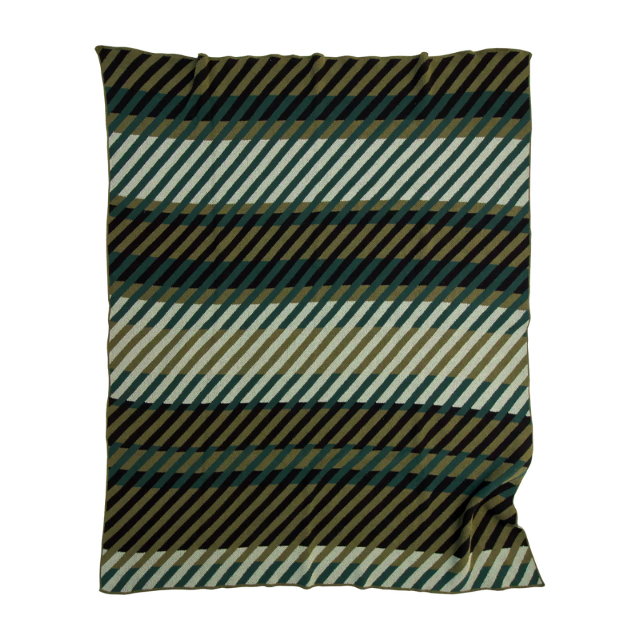 "Pattern #2" Recycled Cotton Throw by Happy Habitat