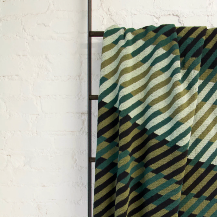 "Pattern #2" Recycled Cotton Throw by Happy Habitat
