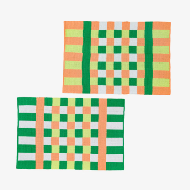 "Square Square" Knit Placemat Set by Verloop
