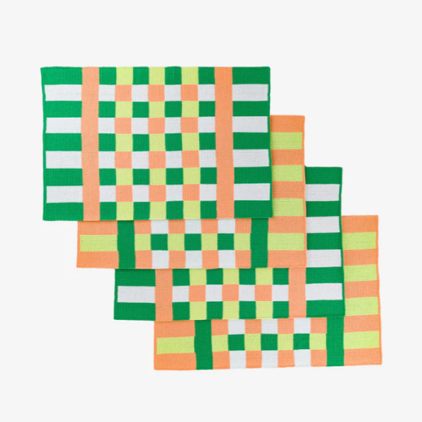 "Square Square" Knit Placemat Set by Verloop