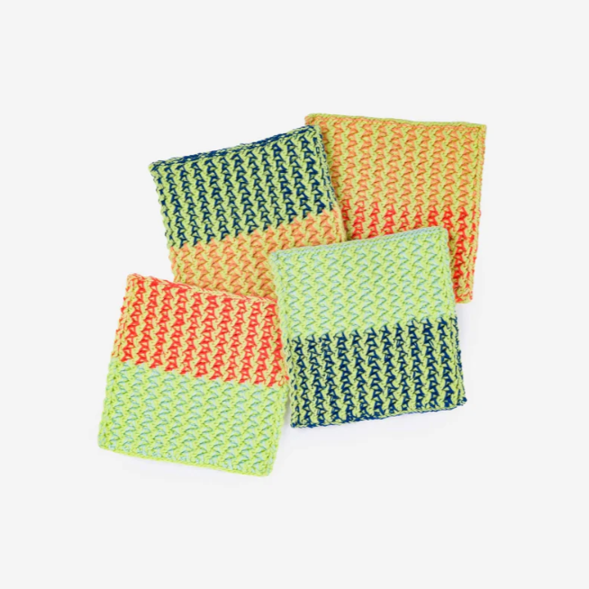 "Squiggle" Knit Coaster Set by Verloop