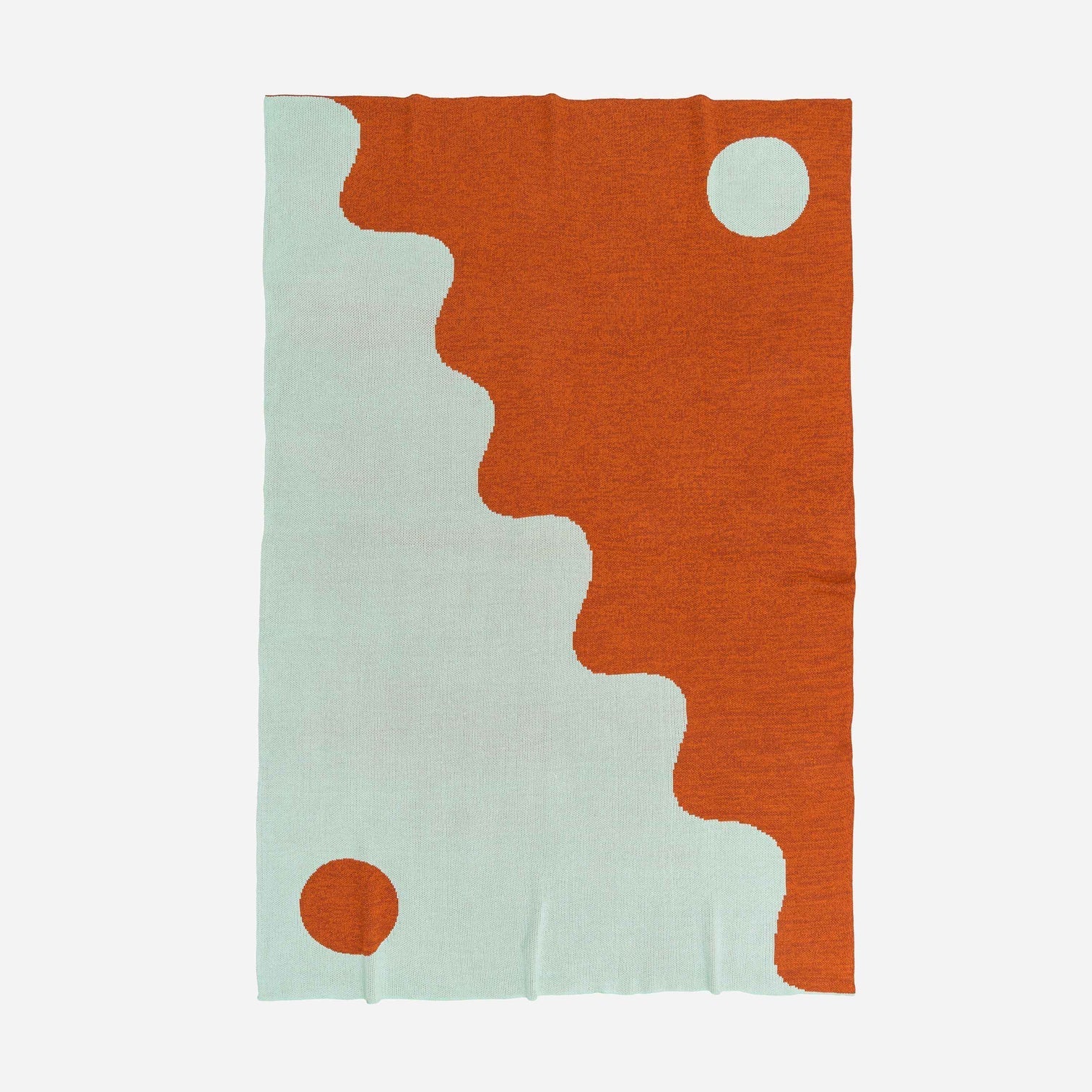 "Yin Yang Wave" Throw by Verloop Knits