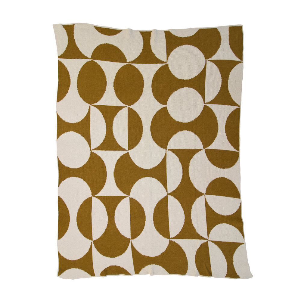 "Puzzle" Recycled Cotton Throw by Happy Habitat