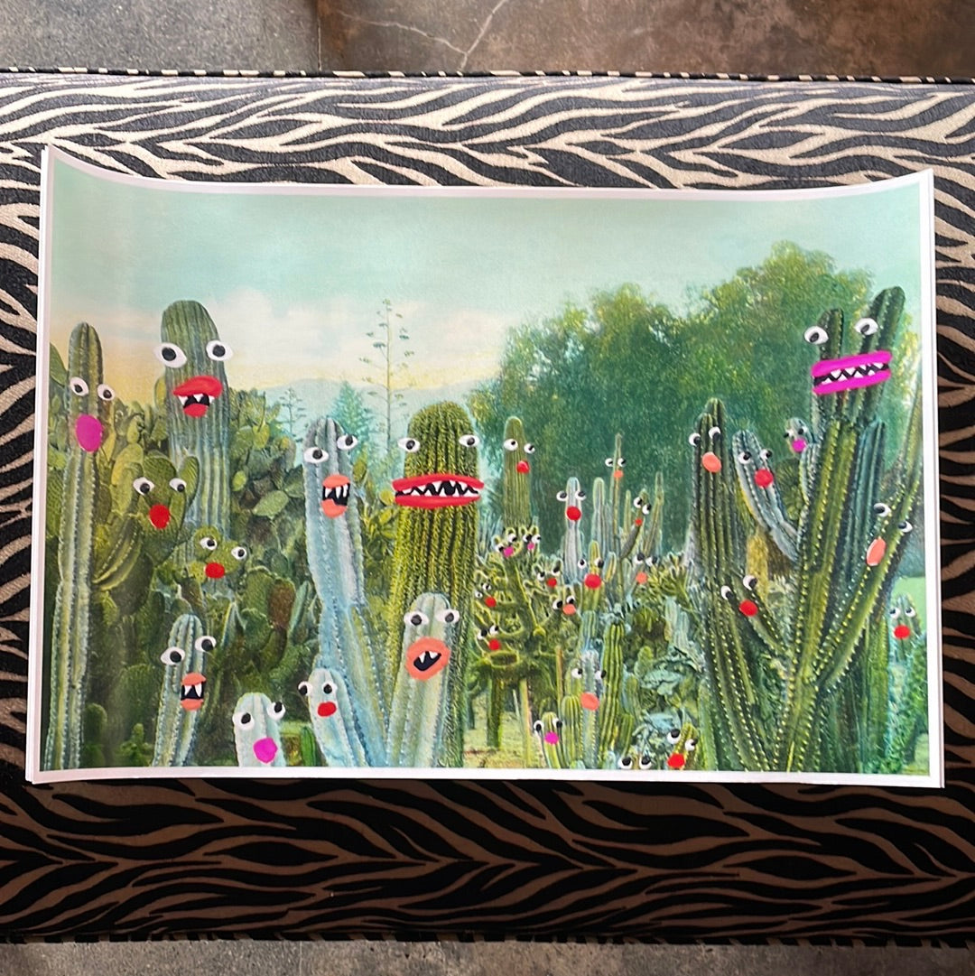 16" x 24" "Cactus Garden" print by Angela Deane