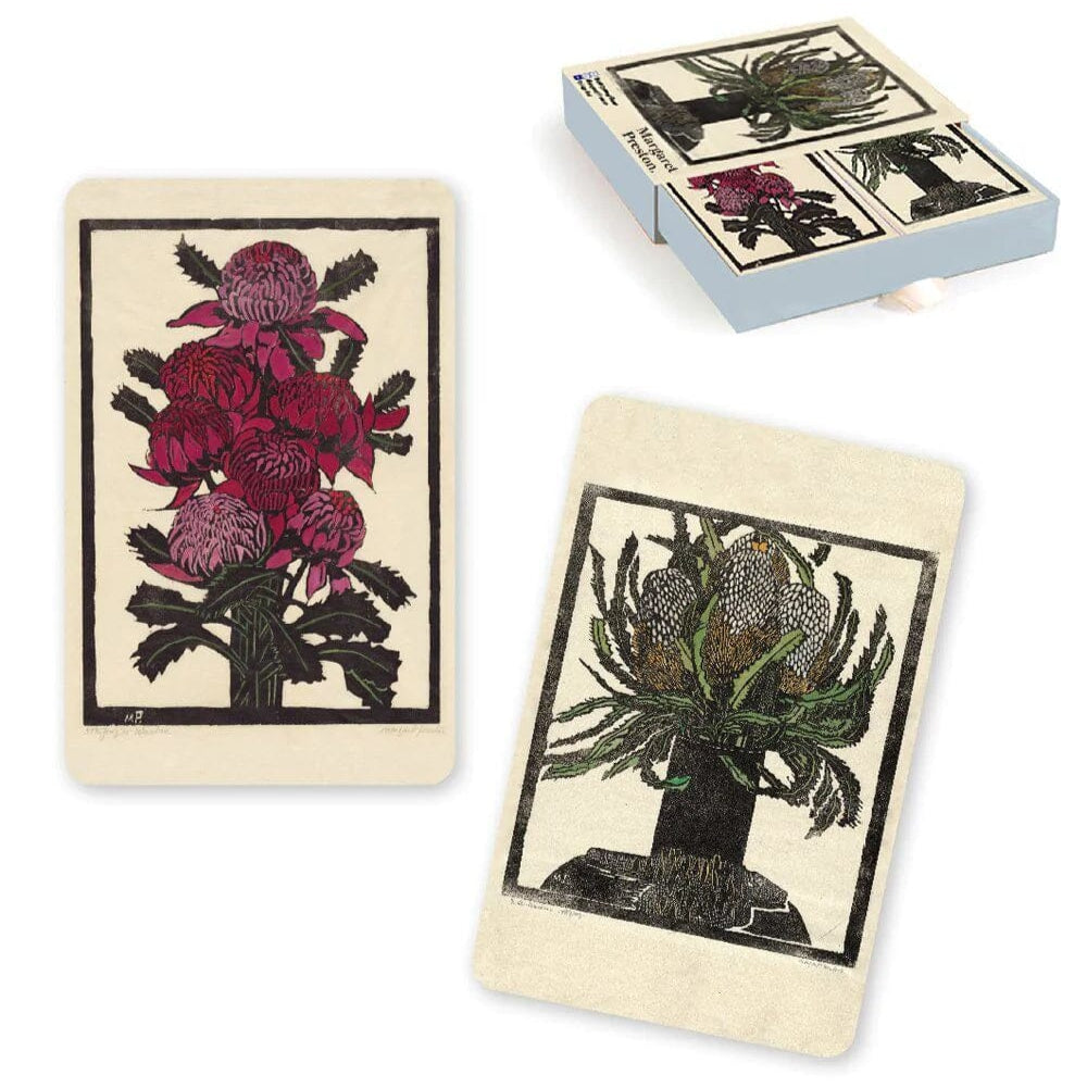 Waratah & Banksia Playing Card Set by Margaret Preston